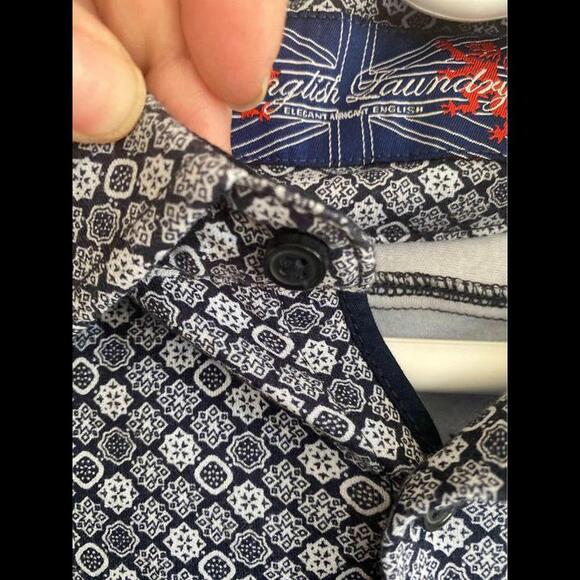 ENGLISH LAUNDRY Men’s Button down long sleeve shirt. Size M. 100% Cotton. - Picture 3 of 8